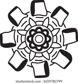 Diseño de patrón de mandala de lujo ornamental