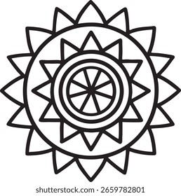 Dekorative Luxus Mandala Muster Design
