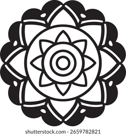 Diseño de patrón de mandala de lujo ornamental