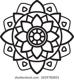 Diseño de patrón de mandala de lujo ornamental