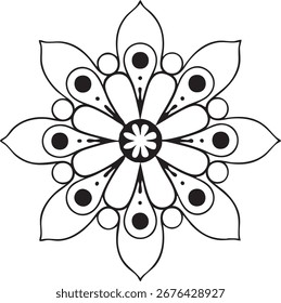 Ornamental luxury mandala pattern design