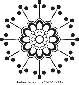 Dekorative Luxus Mandala Muster Design