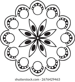 Diseño de patrón de mandala de lujo ornamental