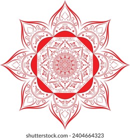 Diseño de vectores de fondo de Mandala ornamental. decorativo para tatuajes, Mehndi, Ornament, Art, henna, Patrón indio.