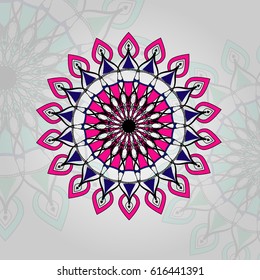 ornamental mandala or batik for background and texture