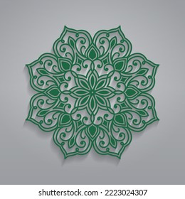 ornamental mandala, decorative circle, vector design