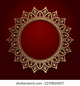 Ziermandala dekorativer Kreis Vektordesign