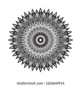 Ornamental mandala design abstract background
