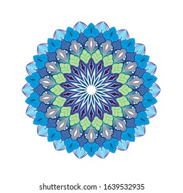 Ornamental mandala design abstract background