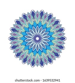 Ornamental mandala design abstract background