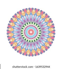 Ornamental mandala design abstract background