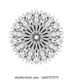 Ornamental mandala design abstract background