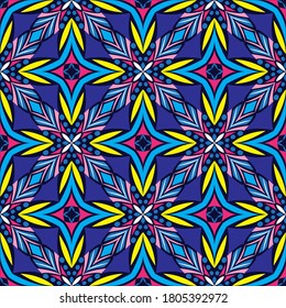 Ornamental mandala design abstract background. seamless pattern