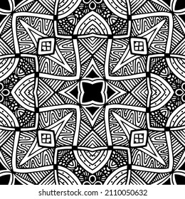 Ziermandala Design abstrakter Hintergrund. Nahtloses Muster