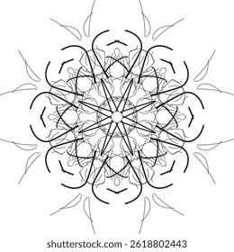 Dekoratives Mandala Design Hintergrund . Bester Mandala heute