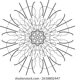 Dekoratives Mandala Design Hintergrund . Bester Mandala heute