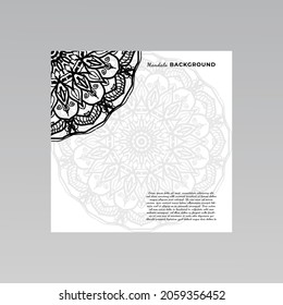 fondo ornamental de diseño mandala. EPS 10