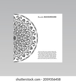 fondo ornamental de diseño mandala. EPS 10