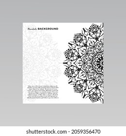 fondo ornamental de diseño mandala. EPS 10