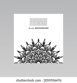 ornamental mandala design background. EPS 10