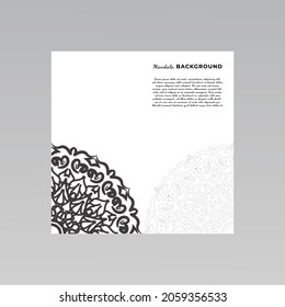 fondo ornamental de diseño mandala. EPS 10