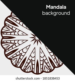 ornamental mandala design background. Oriental pattern, vector illustration. Islam, Arabic, Indian, moroccan,spain, turkish, pakistan, chinese, mystic, ottoman motifs. vector illustration