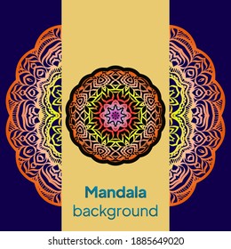 Ziermandaladesign-Hintergrund. Orientalisches Muster, Vektorgrafik. Islam, arabisch, indisch, marokkanisch, spain, türkisch, pakistanisch, chinesisch, mystisch, ottomanisch.