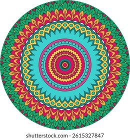 Ornamental Mandala Design with Ethnic and Bohemian Touch