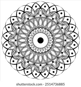 Ornamental mandala design vector artwork