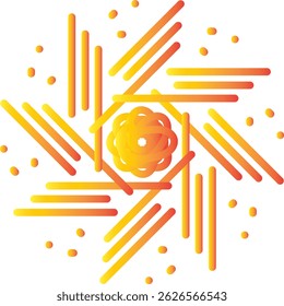 Vector de diseño de mandala ornamental para yoga, mindfulness y arte de decoración.