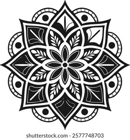 Ornamental Mandala Flower Pattern Design