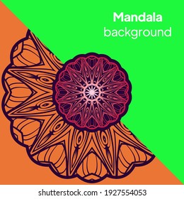 Ornamental mandala inspired ethnic art. Vector illustration.