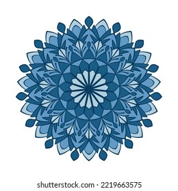 Ornamental mandala pattern. Floral design element. Vector illustration. 