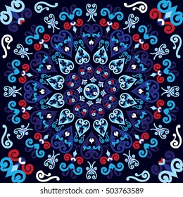 ornamental mandala pattern seamless