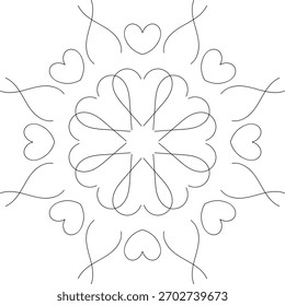 Ornamental mandala patterns with unique design