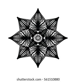 Ornamental mandala. Round Ornament Pattern, 