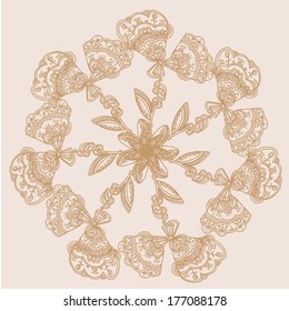 Ornamental  mandala. Stylized vector element for your design