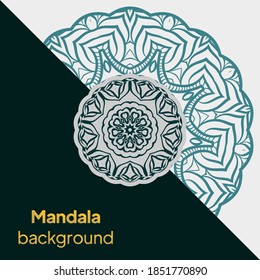 Ornamental mandala template for decoration, wedding cards, invitation cards, cover, banner. vector illustration
