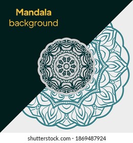 Ornamental mandala template for decoration, wedding cards, invitation cards, cover, banner. vector illustration