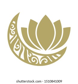 Download Moon+lotus+mandala Stock Illustrations, Images & Vectors ...