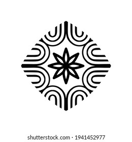 Ornamental Motif Design. Contemporary Decoration for Interior, Exterior, Carpet, Textile, Garment, Cloth, Silk, Tile, Plastic, Paper, Wrapping, Wallpaper, Pillow, Background, Ect. Vector Illustration