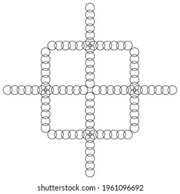 Ornamental Motif Pattern. Decoration for Interior, Exterior, Carpet, Textile, Garment, Cloth, Silk, Tile, Plastic, Paper, Wrapping, Wallpaper, Pillow, Sofa, Background, Ect. Vector Illustration