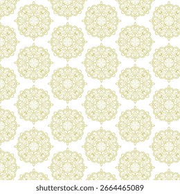 Ornamental Motif Seamless Pattern Elegant Decorative Background