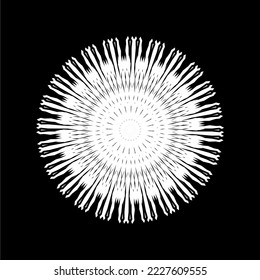 Ornamental Motifs Pattern Circle-Shaped for Decoration, Motifs Pattern, Ornate, Background, Website or Graphic Design Element. Vector Illustration