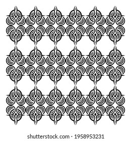 Ornamental Motifs Pattern. Decoration for Interior, Exterior, Carpet, Textile, Garment, Cloth, Silk, Tile, Plastic, Paper, Wrapping, Wallpaper, Pillow, Sofa, Background, Ect. Vector Illustration 