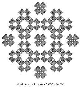 Ornamental Motifs Pattern. Decoration for Interior, Exterior, Carpet, Textile, Garment, Cloth, Silk, Tile, Plastic, Paper, Wrapping, Wallpaper, Pillow, Sofa, Background, Ect. Vector Illustration
