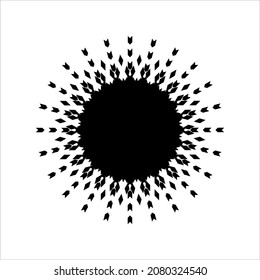 Ornamental Motive Pattern Circle-Shaped. Decoration for Interior, Exterior, Carpet, Textile, Garment, Cloth, Silk, Tile, Plastic, Paper, Wrapping, Wallpaper, Pillow, Sofa, Background, Ect. Vector 
