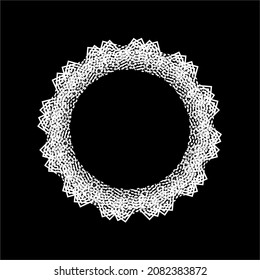 Ornamental Motive Pattern Circle-Shaped. Decoration for Interior, Exterior, Carpet, Textile, Garment, Cloth, Silk, Tile, Plastic, Paper, Wrapping, Wallpaper, Pillow, Sofa, Henna, Background, Ect