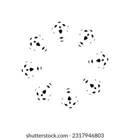 Ornamental Motive Pattern Circle-Shaped. Decoration for Interior, Exterior, Carpet, Textile, Garment, Cloth, Silk, Tile, Plastic, Paper, Wrapping, Wallpaper, Pillow, Sofa, Background, Ect. Vector 