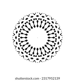 Ornamental Motive Pattern Circle-Shaped. Decoration for Interior, Exterior, Carpet, Textile, Garment, Cloth, Silk, Tile, Plastic, Paper, Wrapping, Wallpaper, Pillow, Sofa, Background, Ect. Vector 